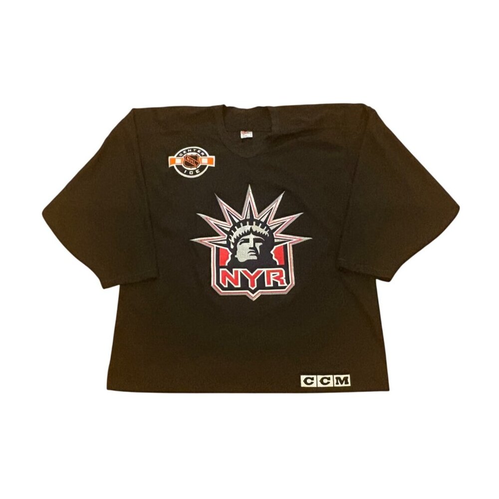 Vintage 90s CCM New York Rangers NHL Center Ice Practice Jersey Men's Large